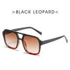 Square Double Beam Sunglasses Men And Women Retro Personality
