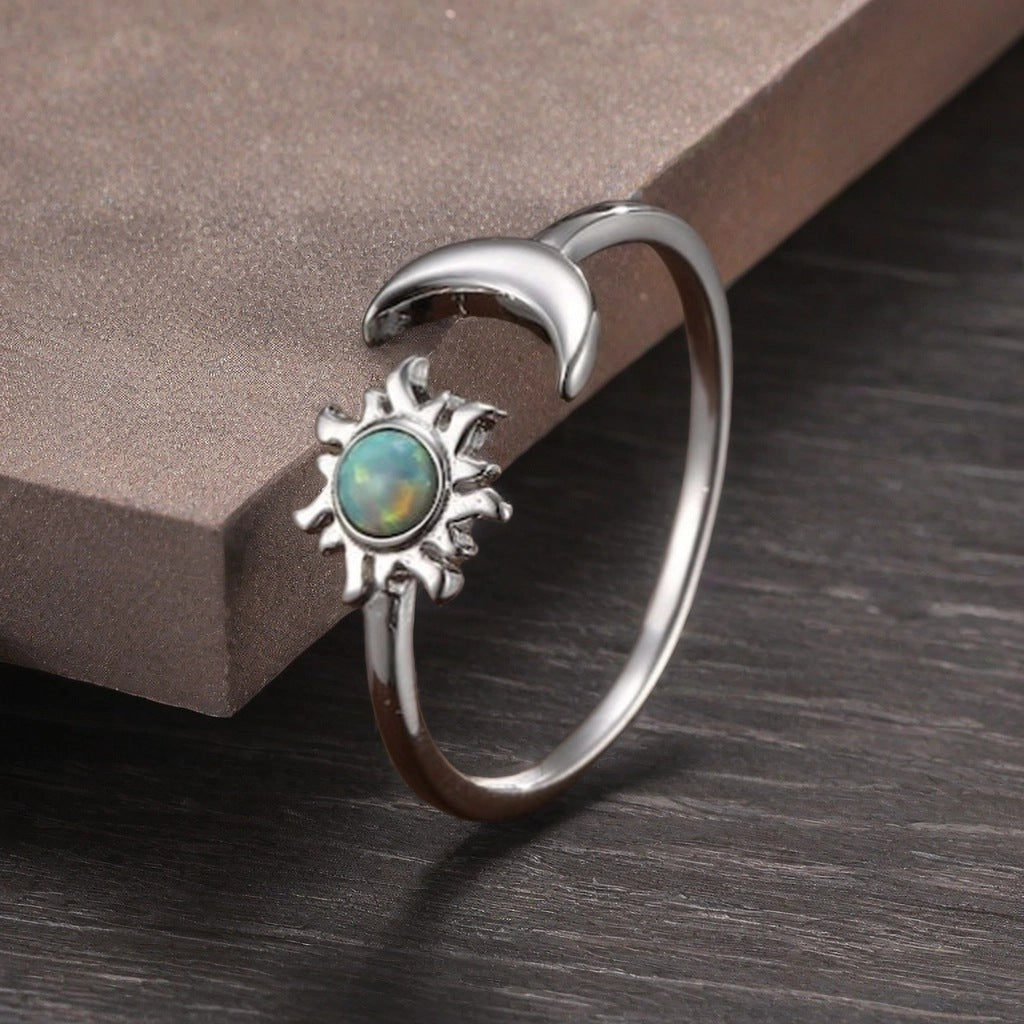 Fashionable And Creative Sun Cats Eye Ring