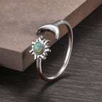 Fashionable And Creative Sun Cats Eye Ring