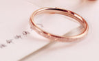 Romantic Simple Frosted Couple Couple Rings