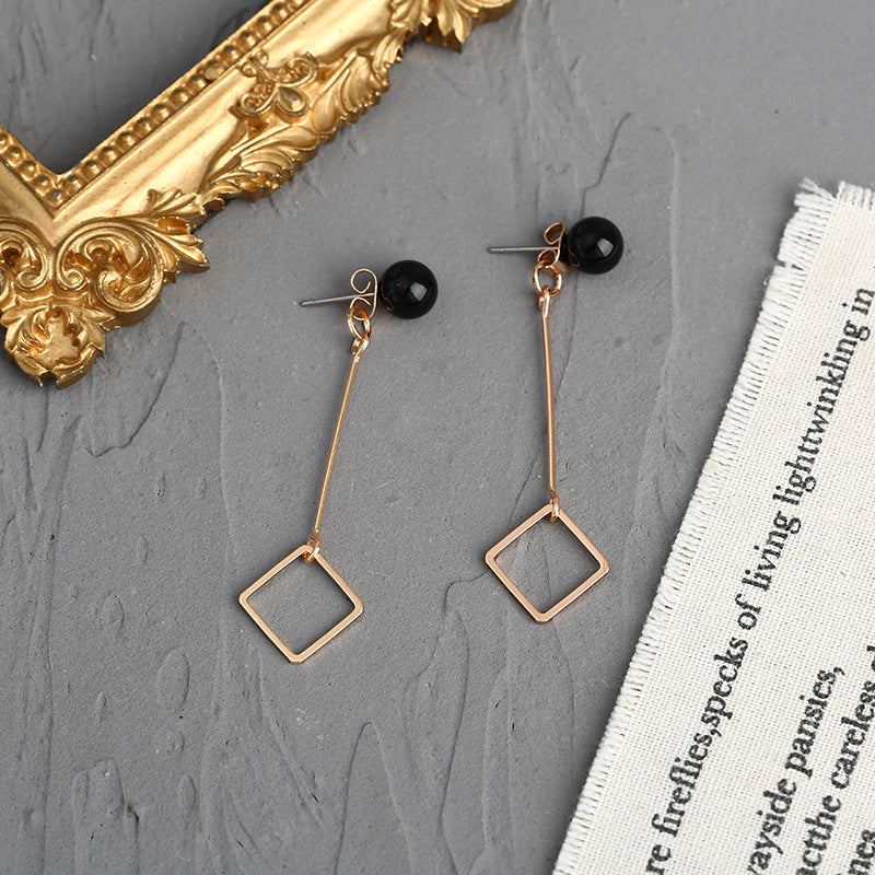 Long Personalized Net Red Earrings Simple Earrings