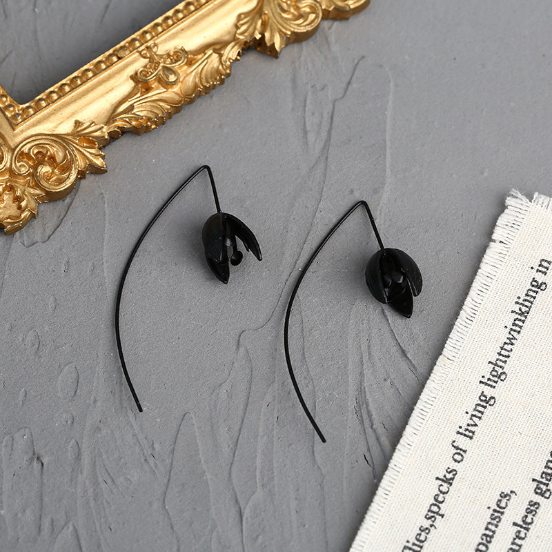 Long Personalized Net Red Earrings Simple Earrings