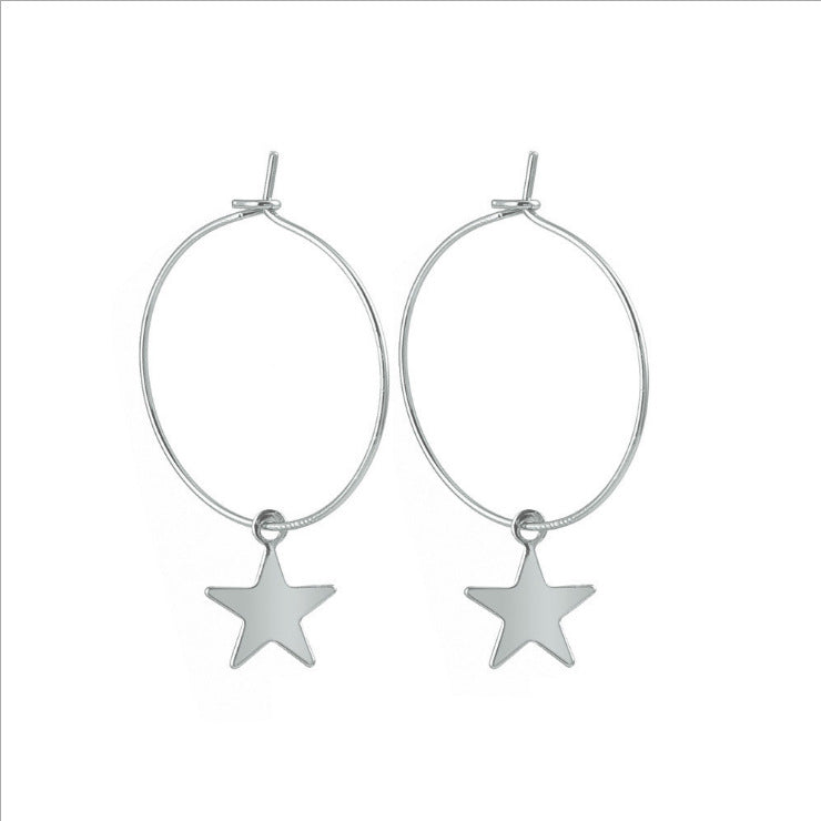 Pentagram earrings