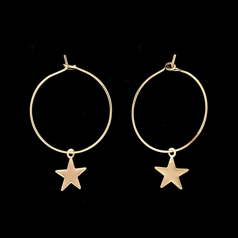 Pentagram earrings