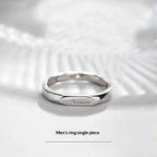 Trendy French Couple Rings With Niche Design Aesthetic