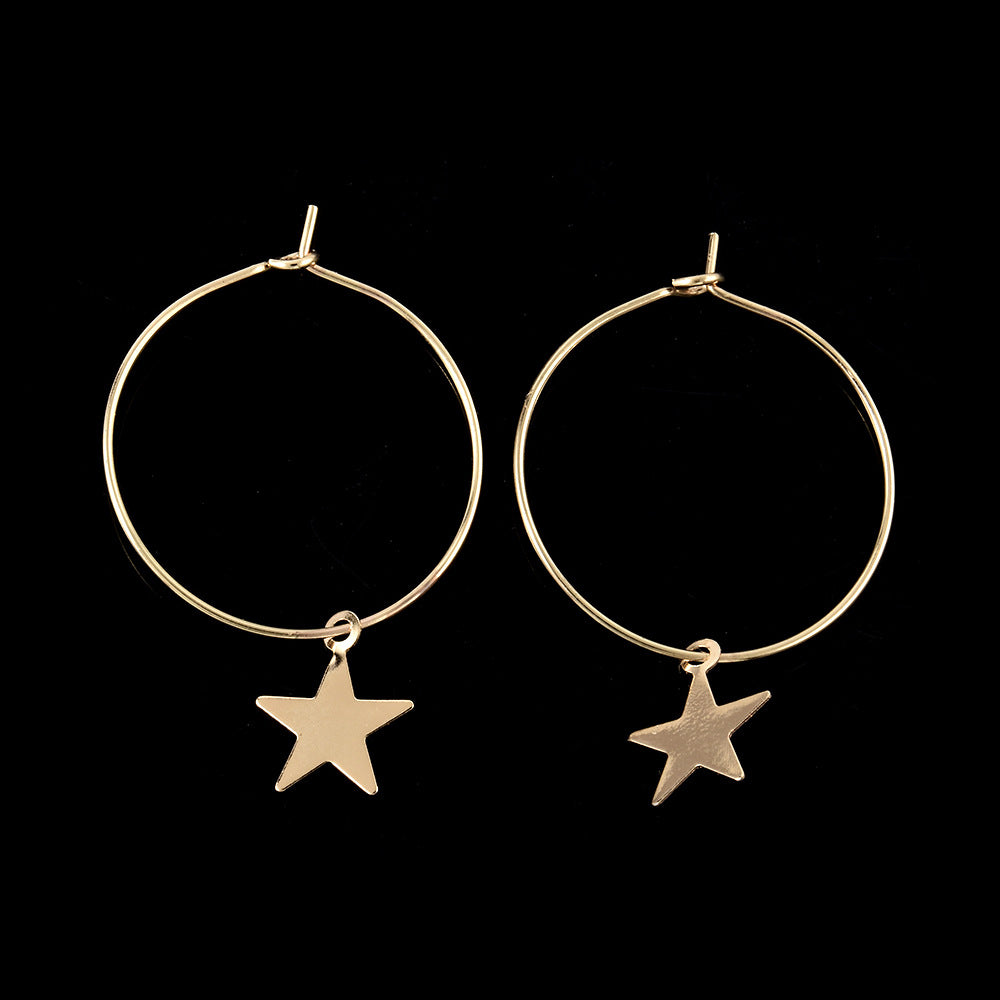 Pentagram earrings
