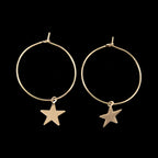 Pentagram earrings