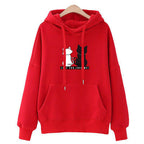 Plush and thickened hooded Korean student slacker