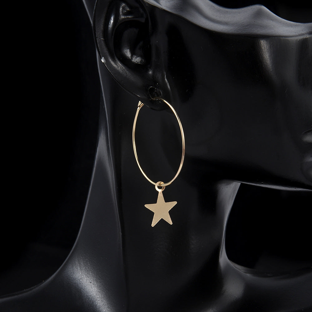 Pentagram earrings