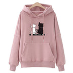 Plush and thickened hooded Korean student slacker