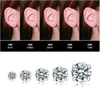 Fashionable Zircon Earrings, Simple And Personalized Titanium Steel Claw Earrings