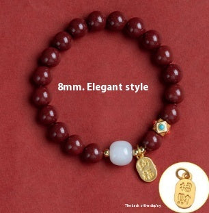 Cinnabar Bracelet Lucky Fortune Men's And Women's Bracelets Birth Year
