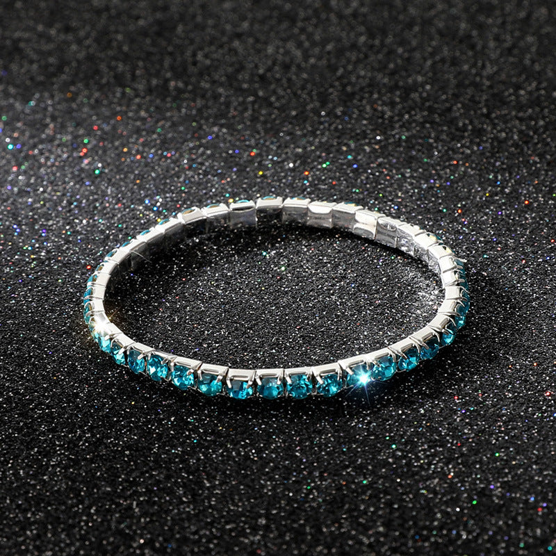 Women's Full Diamond Single Row All-match Bracelet