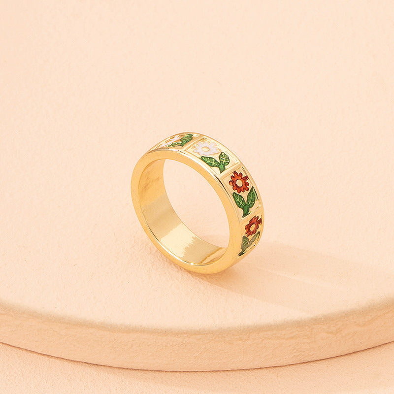 18K Gold Emerald Ring With Diamonds For Women