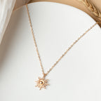 Sunlight-inspired Pendant Necklace Bold Clavicle Chain