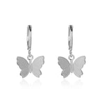 Korean Fashion Diamond Pearl Butterfly Earrings Long Tassel