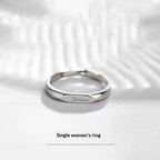 Trendy French Couple Rings With Niche Design Aesthetic