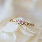 Heart-shaped Zircon Cold Style Simple Bracelet Couple Little Finger Ring