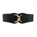 New Autumn And Winter Women's Wide Belt Metal Curved Buckle Belt With Suit Jacket Elastic Elastic Comfortable Waist