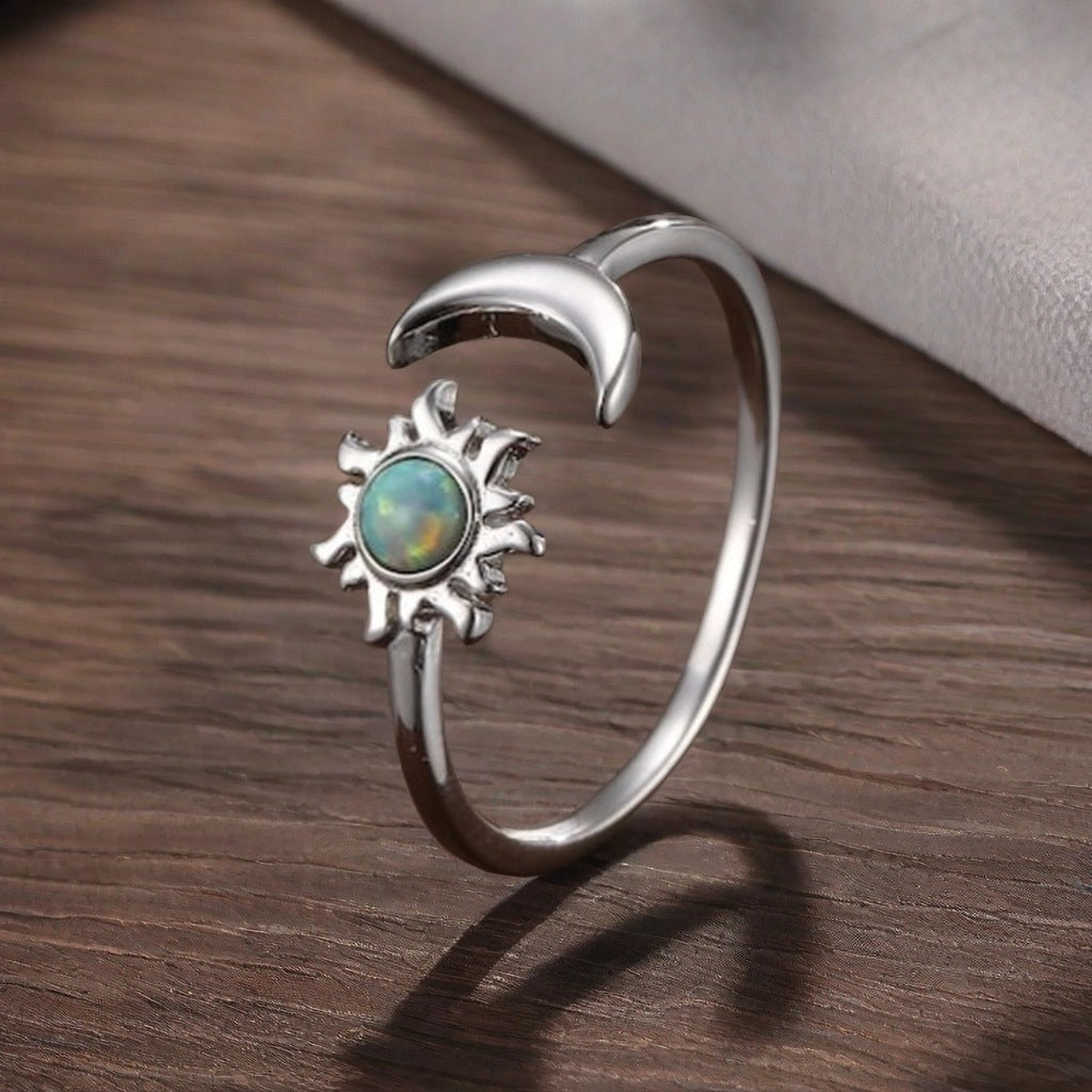 Fashionable And Creative Sun Cats Eye Ring