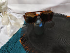 Square Double Beam Sunglasses Men And Women Retro Personality