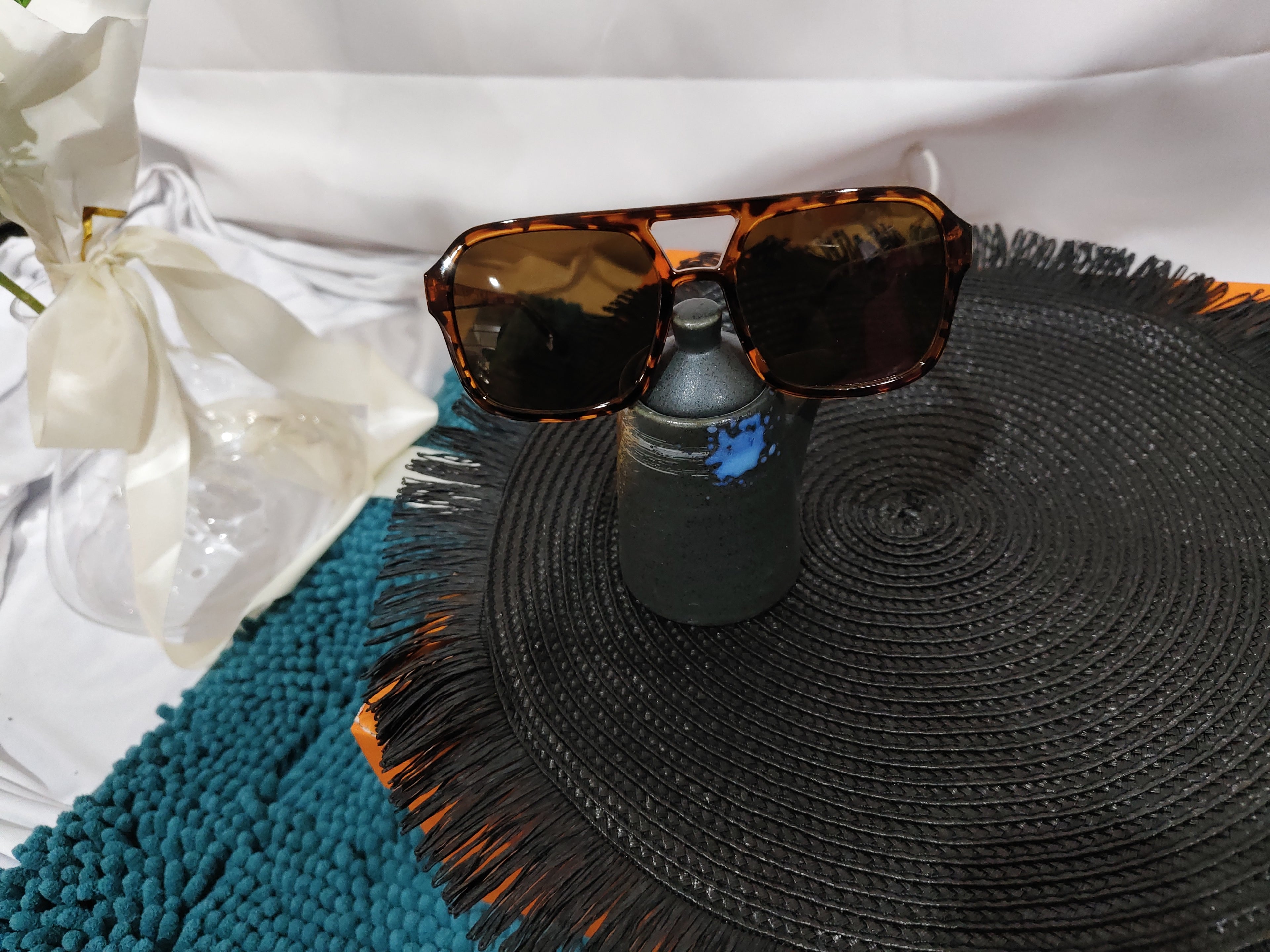 Square Double Beam Sunglasses Men And Women Retro Personality