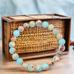 Simple Sky-Blue Natural Stone Bracelet