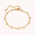 Stainless Steel Chain With A Five-pointed Star Design Offering A Niche And Stylish Aesthetic