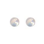 925 Silver Stud Earrings Female Large Pearl Earrings